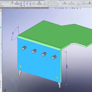 Bild 4: Design eines Kühlwinkels mittels 3D CAD-Sytem(Bild:  inpotron)