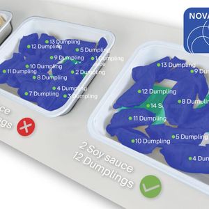 Der AI Blob Finder (dStudio) erkennt, zählt und vermisst überlappende Objekte pixelgenau mittels Instanzsegmentierung.(Bild:  Sick)