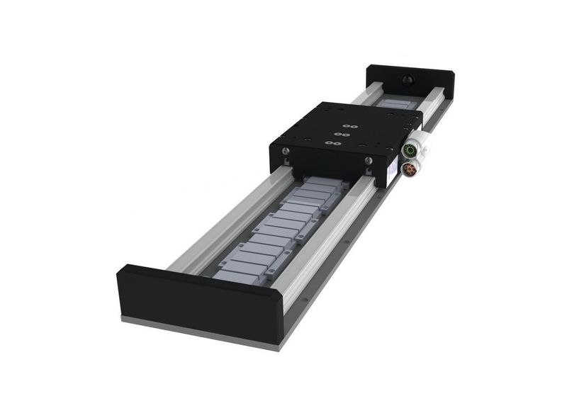 Mit dem MCE3-Modul wurde eine neue Produktserie ins Leben gerufen, die flacher (41 mm) und schmaler (114 mm) als bisher ist und eine Spitzenkraft von bis zu 100 N aufbringen kann. (Sinadrives)
