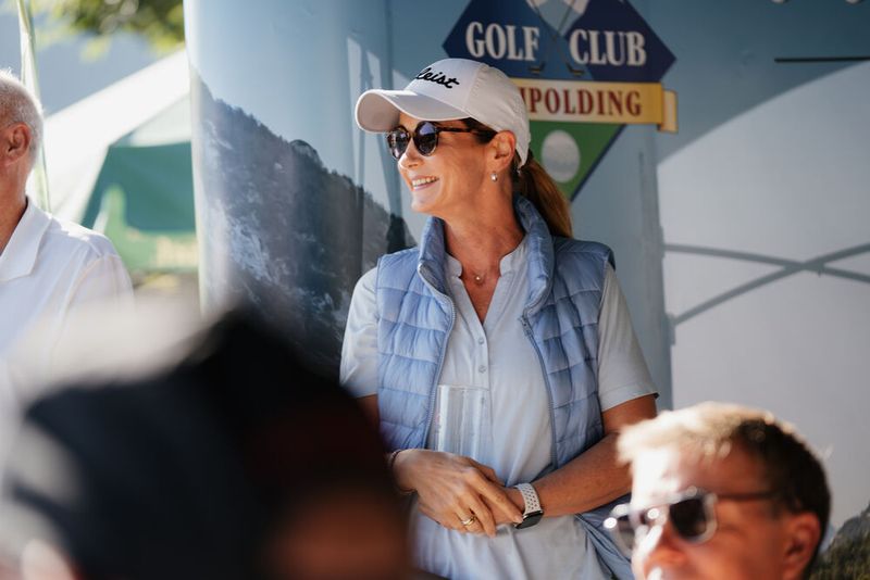 Zum dritten Mal dabei und immer noch Schnuppergolferin, Katja Neumann von Vertiv. (Bild: Manuel Emme)