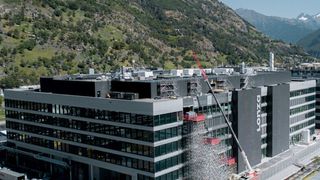 Lonzas Ibex-Fabrik in der Bauphase (Lonza)