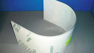 Pièce en matière plastique, formée au four (thermoformage). (Image: Plastiglas SA)