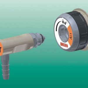 Sicherheit ist Trumpf beim Quick connect-Stecksystem:
Die über dasselbe geometrische Profil verfügenden Steckauslässe
lassen sich nur in die Basisarmaturen desselben Gases einstecken. Sie
rasten nach einer kleinen Drehung ein. Erst dann lässt sich das Ventil über den
Drehring öffnen. Eine Verwechslung der Gase ist nicht möglich. Beide, Armatur
und Steckauslass sind durch die Medienkennzeichnung gemäß EN 13792
leicht zu erkennen.