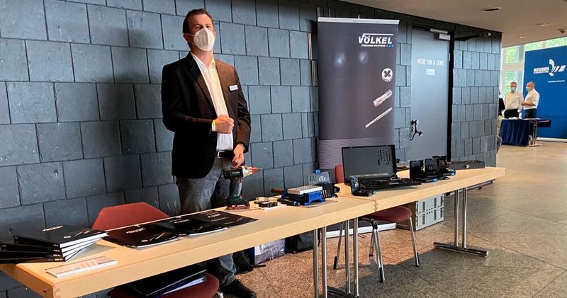 Mit der Firma Völkel präsentierte sich ein Anbieter von Gewindeschneidwerkzeugen. (Bild: S.Höger/VCG)
