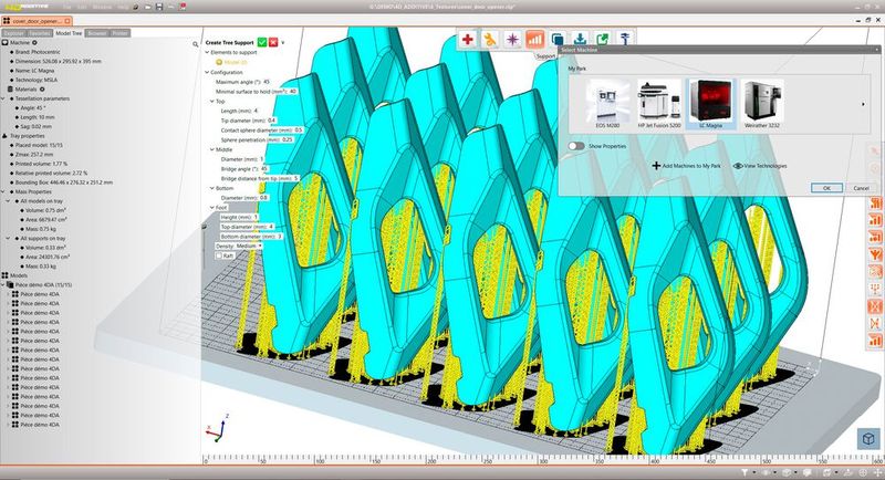 Core-Technologie präsentiert auf der Fachmesse Formnext 2021 eine überarbeitete Version seiner 3D-Druck-Software 4D_Additive. Dabei steht die direkte Anbindung an 3D-Drucker sowie die Erzeugung von Oberflächentexturen und Gitterstrukturen im Fokus. (Bild: Core-Technologie)