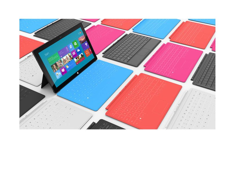 In vielen bunten Farben werden die Surface-Modelle von Microsoft zu haben sein. (Archiv: Vogel Business Media)