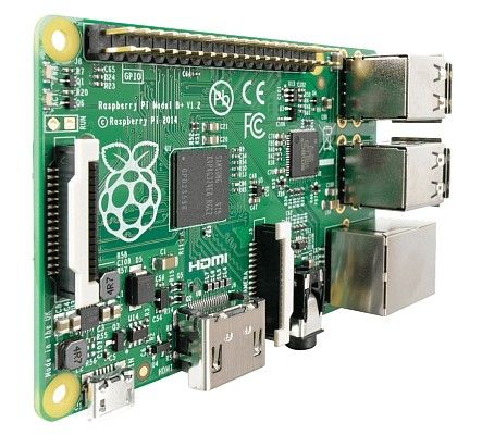 Raspberry Pi B+: Neues Format mit 4 x USB, 40-Pin-Leiste, Mikro-SD (Bild: reichelt)