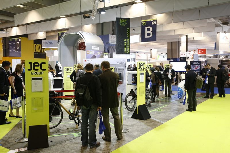 Impressionen von der JEC Europe 2014....Präsentationswucht und Informationsflut in Sachen Leichtbau-Know-how. (Bild: JEC Group)