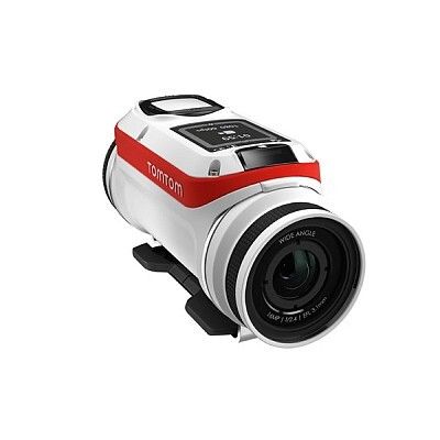 TomTom Bandit Actionkamera mit integriertem Medienserver: Die erste 4K HD-Actionkamera mit integriertem Medienserver; Shake To Edit - Schüttel dein Handy und dein Actionvideo wird so bearbeitet, dass du es gleich teilen kannst; Kein zusätzliches Ladekabel erforderlich;  Spritzwassergeschützte Linsenabdeckung inklusive; Direkt und aktuell mit anderen teilen – Lade dein Video noch von unterwegs hoch; GPS-Sensor, Beschleunigungssensor, Gyroskop, Luftdrucksensor integriert; 1-Knopfsteuerung; Wasserdicht auch ohne Hülle; Zeigt direkt die besten Szenen - Sensoren in der Kamera markeiren die besten Szenen, sodass man sie ganz einfach wiederfindet; Highlights direkt beim Filmen markieren; Unterwasserlinsen-Abdeckung für bis zu 50 Meter; Viele verschiedene Halterungen – flache und abgerundete Standardhalterungen, Bordhalterung, Handgelenkshalterung, Lenkerhalterung, GoPro-Adapter und vieles mehr;  Bildsucher ohne Verzögerung;Actionkamera Premium Pack: (Bild: TomTom)