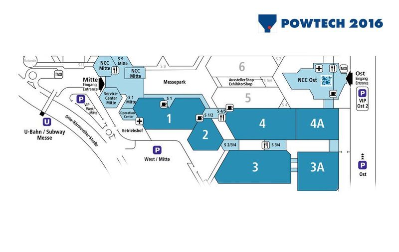 The new hall layout provides ideal conditions for an effective trade fair visit. The pharmaceutical sector is incorporated into Powtech through the integration of the Technopharm show, so that exhibitors with pharmaceutical-related offerings will be found in all of the six available halls. (Picture: Nürnberg Messe)
