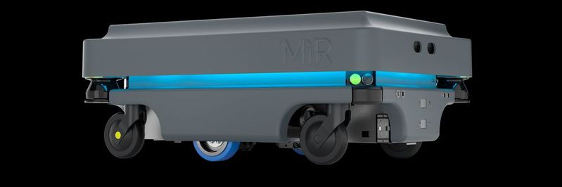 Der Mobilroboter MiR200 verfügt über eine erhöhte Nutzlast von 200 kg sowie eine Zugkraft von 500 kg. (Bild:  MiR)