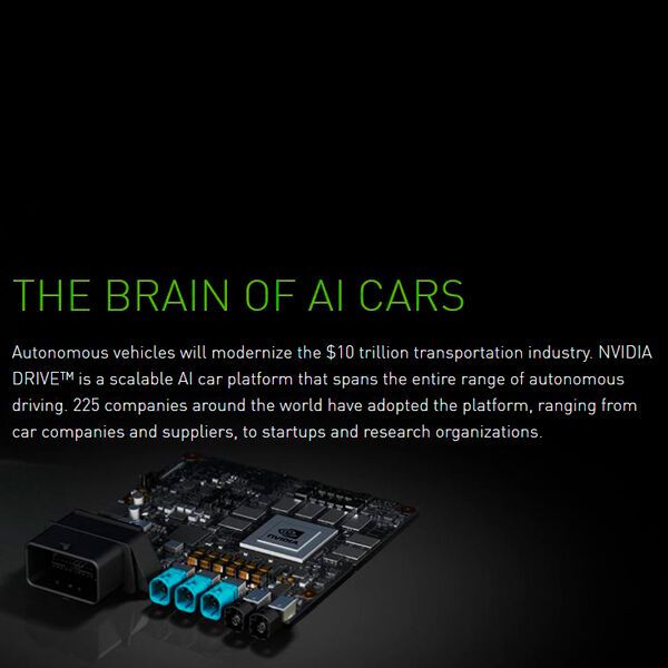 NVIDIA GeForce  NVIDIA will mit seinen Lösungen selbstfahrende Autos ausrüsten, die mittels Deep Learning ihre räumliche Umwelt und Hindernisse erkennen sollen.  Mehr unter: 