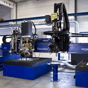 Schulungsmaschine, auf der die verschiedenen Verfahren zum thermischen Schneiden angewandt werden können. Bild: Messer Cutting & Welding