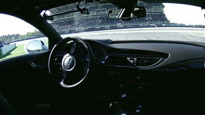 Der Audi RS 7 concept am Limit: fahrerlos rund um den Hockenheimring (Audi)