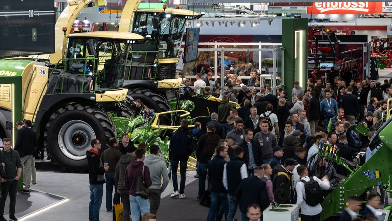 An sieben Thementagen erwarten die Veranstalter der Agritechnica 2025 Besucher aus 149 Ländern.(Bild:  Swen Pförtner)