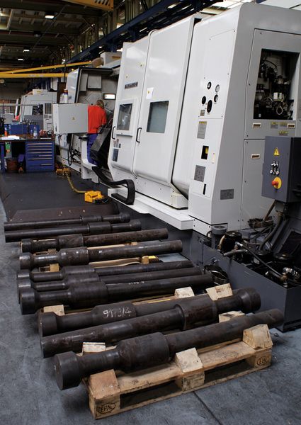 Komplettbearbeitung von Kolbenstangen auf CNC-Drehcenter mit Subspindel. (Bild: Give4PR)