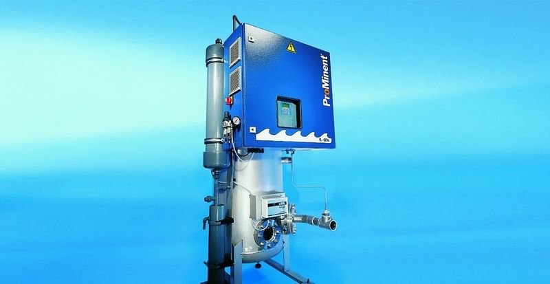 Ozon-Anlage (Ozonfilt) für die Desinfektion von Kühlwasser.  Bild: ProMinent (Archiv: Vogel Business Media)