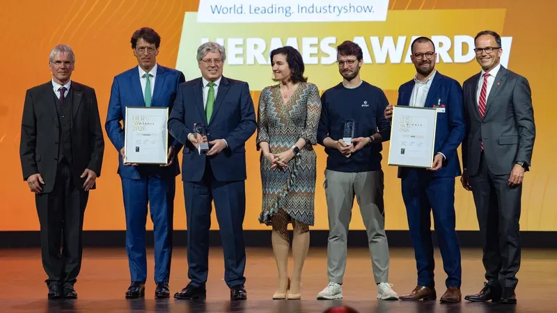 Die Verleihung der Hermes Awards im April 2026.(Bild:  Deutsche Messe AG)