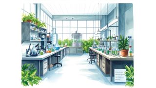 Abb.1: Der Weg zum Green Lab ist oft schon mit einfachen Maßnahmen zu gehen. (Bild: Firefly / KI-generiert)