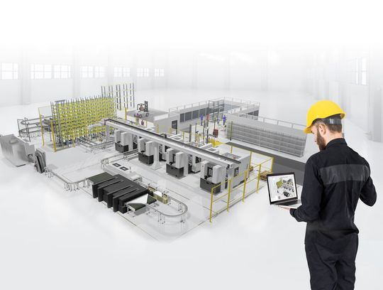 Die Zukunft der Fertigung wird bestimmt von nachweisbaren Produktivitätsgewinnen – mit mehr Digitalisierung, vernetzten Datenströme und simulationsgestützten Entscheidungen. (Bild:  Visual Components)