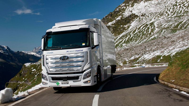 Hyundai hat im Flottentest vor allem in der Schweiz den Schwerlaster Xcient. (Bild: Hyundai)