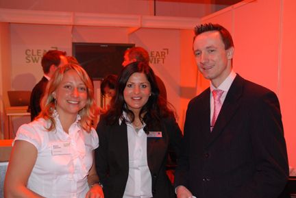 Martina Gottschalk (Clearswift), Marianne Rummel (Infinigate), Birk Zscheppank (SIT) (Archiv: Vogel Business Media)