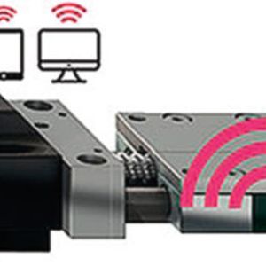 „Smart Plastics“ machen es möglich: Die Linearführung „Smart Drylin“ überwacht ihre (Ab-)Nutzung und informiert den Betreiber über das Sensormodul Isense, wann mit Verschleiß zu rechnen ist.