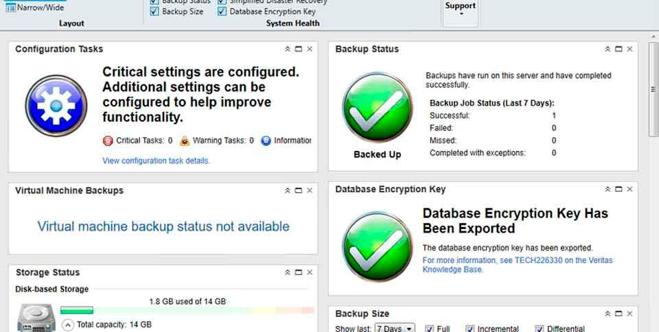 Zentrale Datensicherung für alle Komponenten