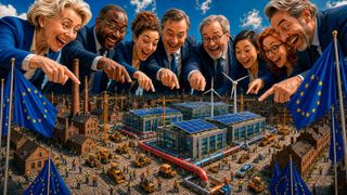 Symbolbild: Die EU-Komission will mit beschleunigten Ausbauzonen für Datacenter, der Förderung europäischer Chips und KI, einer Open-Source-Strategie und einem speziellen Fokus auf den Energiesektor Europas digitale Souveränität stärken. (Bild: GPT Images 2.0 / KI-generiert)