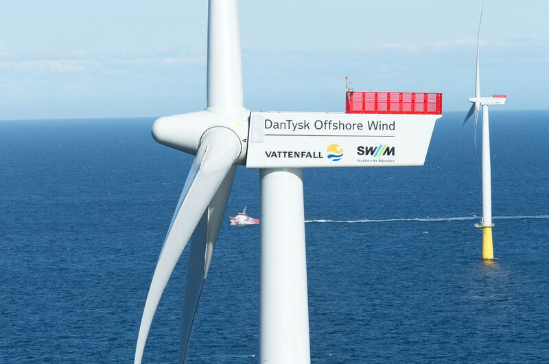 Eigentümer und Betreiber des Windparks DanTysk ist ein Konsortium aus Vattenfall und den Stadtwerken München. (Bild: Vattenfall)