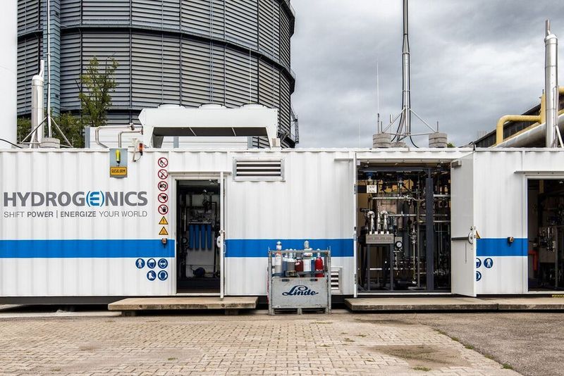 Der Elektrolyse-Container Galactica.  (DLR)