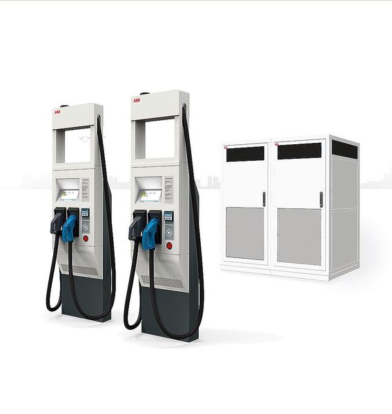 Das Hochleistungsladesystem Terra HP kann sowohl Elektrofahrzeuge mit 400-V- als auch mit 800-V-Batterie mit voller Leistung aufladen. (ABB Stotz-Kontakt)