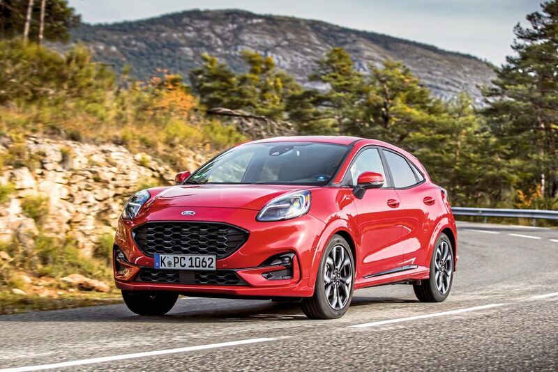 Das Antriebsportfolio im Puma bilden bei Marktstart im März zunächst Dreizylinder-Benziner mit 48-Volt-Technologie. (Ford)