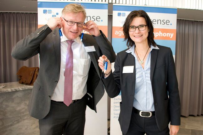 Das Team von agosense stellt einen Pfad zur Erleuchtung vor. (Elisabeth Wiesner)