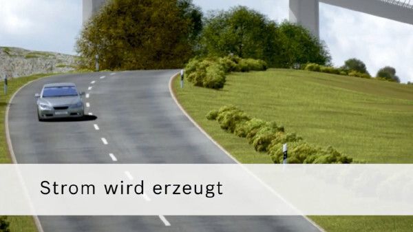 zum Beispiel beim Bergabfahren,  ... (Bosch)