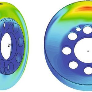 Bild 1: Simulationsmodell eines Flexsplines für die neue Getriebegeneration.