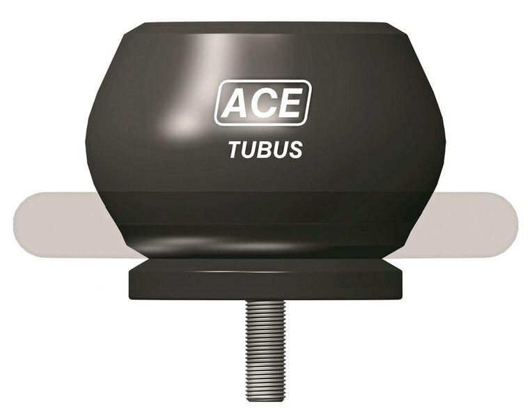 The TC series features an energy absorption capacity of 630 Nm/stroke to 17,810 Nm/stroke, whereby the machine elements with diameters of between 86 mm and 168 mm can be easily integrated. (ACE)