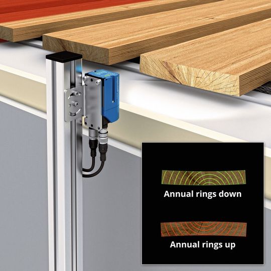 Intelligente Hilfe in der Holzindustrie, zur Lageerkennung der Bretter anhand der Jahrringe. Intelligente Hilfe in der Holzindustrie, zur Lageerkennung der Bretter anhand der Jahrringe.