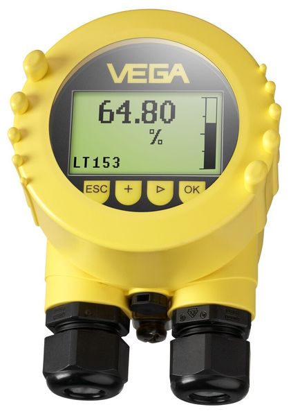 Mit dem universellen Anzeige- und Bedienmodul Plicscom lassen sich auch die Sensoren der neuen Vegaflex Serie 80 dank Klartextanzeige und umfangreicher grafischer Unterstützung einfach sicher bedienen. (Bild: Vega)