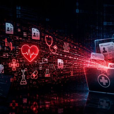 Bei dem Angriff auf den Rezeptprüfer Arwini könnten Kontakt- und Gesundheitsdaten sowie Abrechnungsinformationen von gesetzlich Versicherten betroffen sein. (Bild: KI-generiert)