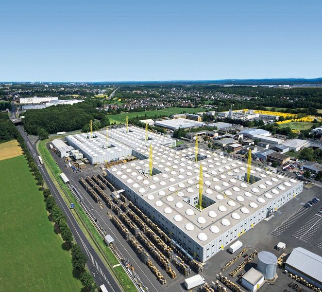 1994: Fabrik in Köln Porz heute
1964 in einer Doppelgarage in Köln-Mülheim gegründet ist Igus inzwischen führender Anbieter von Kunststoff-Energieketten für bewegte Anwendungen.  (Igus GmbH)