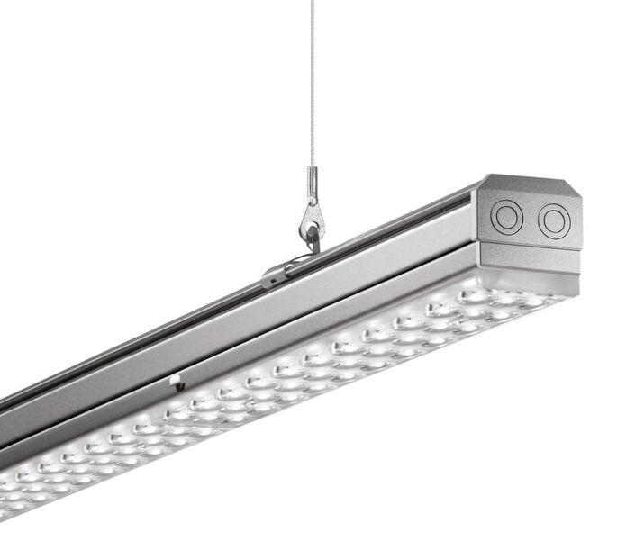 Mit der Umstellung auf E-Line-Lichtbänder mit intelligentem Lichtmanagement lässt sich der Energieverbrauch um rund 70 % senken. (Trilux)