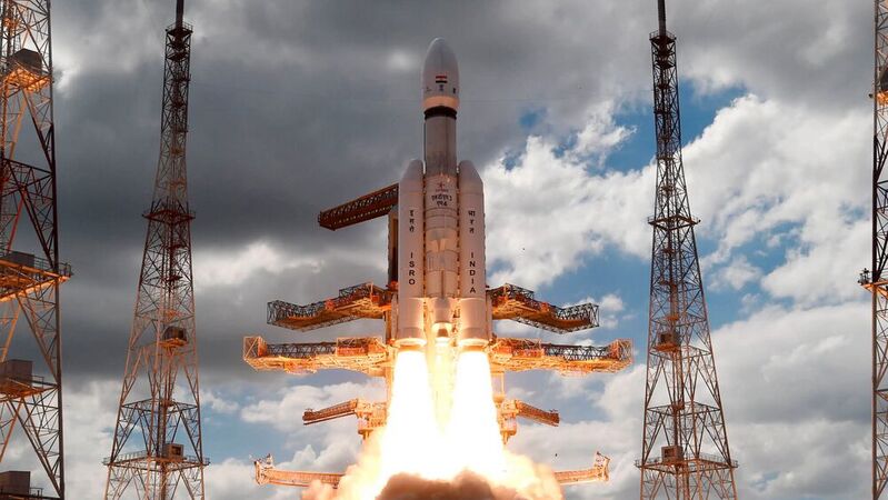 Die Rakete mit der Mondsonde „Chandrayaan-3«“ an Bord startete am 14. Juli von der südindischen Insel Sriharikota.