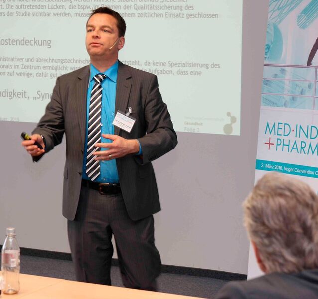 Prof. Michael Gebauer, Cardiac Research: Nur etwa 10 Prozent des Aufwands klinischer Studien entfallen auf ärztliche Tätigkeiten. Der Rest ist größtenteils Bürokratie. Verbundprojekte helfen an dieser Stelle, die Interessen der Studienauftraggeber und der beteiligten Kliniken schneller umzusetzen.“ (Bild: Reinhardt)