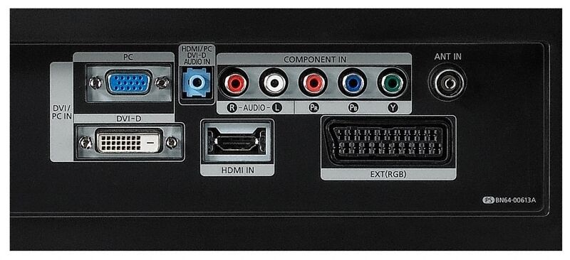 Auf der Geräterückseite befinden sich die Anschlüsse für Video-Geräte inklusive HDMI. (Archiv: Vogel Business Media)