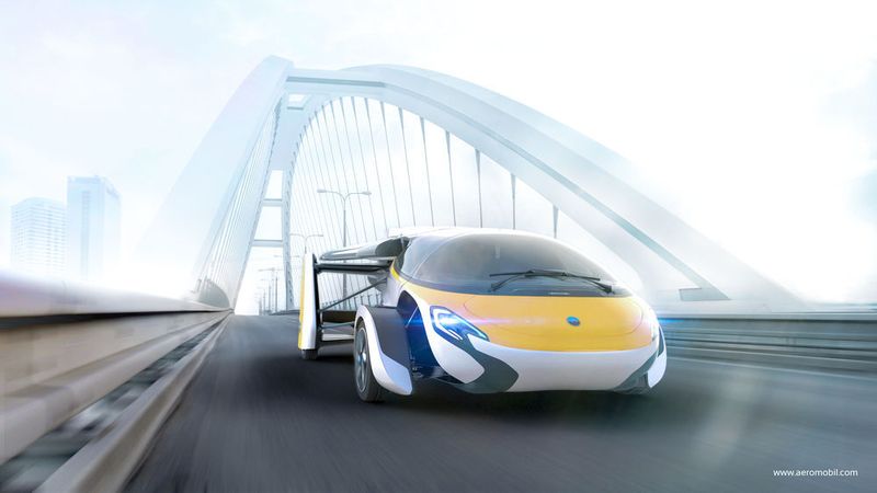 Die slowakische Firma Aeromobil hat das Aeromobil 2.5 entwickelt. Es wiegt gerade einmal 450 Kilogramm und bringt als Auto 160 km/h auf den Asphalt, als Flugzeug kann es beim Start bis auf 200 Stundenkilometer beschleunigen. Die Reichweite in der Luft beträgt 700 Kilometer. (Terrafugia)