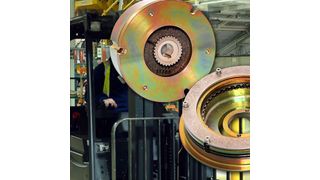 Diese Bremse für Gabelstapler arbeitet mit einem stufenlos veränderlichem Bremsmoment in Abhängigkeit von der Last und der Transporthöhe. Bild: Matrix International (Archiv: Vogel Business Media)