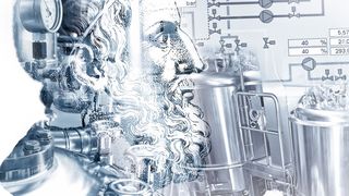 Heureka: In dem Archimedischen Schrauben-Kristallisator/Reaktor für Konti-Prozesse kann eine ideale Verweilzeit ohne Rückvermischung eingestellt werden.  (© hypnocreative, © Eisenhans/Fotolia.com; [M] GötzelHorn)