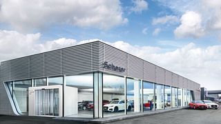 In Simmern hat die Scherer-Gruppe ihr neues Audi-Terminal eröffnet. (Bild: Scherer-Gruppe)