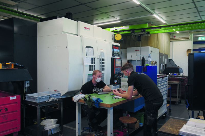 L'atelier mécanique de production est équipé de machines CNC modernes pour la fabrication des composants des machines Recomatic. (BildMSM)